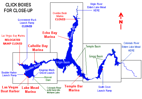 Map Of Lake Mead